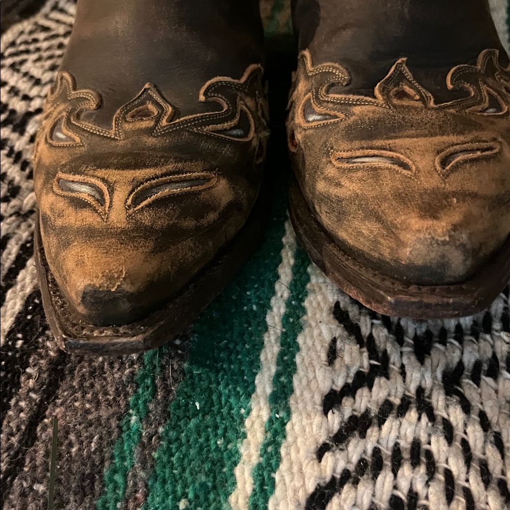 Dan Post Vintage Bluebird western cowboy boots ladies 8.5 - Picture 9 of 16